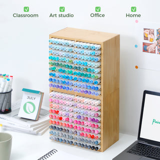 Ohuhu Bamboo Marker Organizer