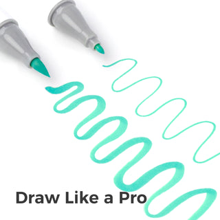 Ohuhu Honolulu 96 Pastel Colors Alcohol Art Markers - Sweetness & Blossoming (New Version)