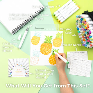 Ohuhu Honolulu Brush Markers - Large Set