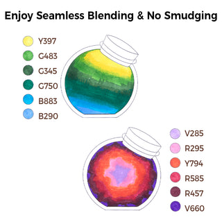 Ohuhu Kaala Five Tones Slim Broad and Fine Dual Tips Alcohol Art Markers