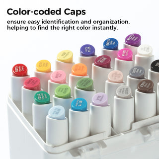 Ohuhu Kaala Five Tones Slim Broad and Fine Dual Tips Alcohol Art Markers