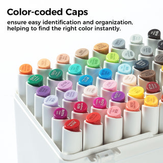 Ohuhu Kaala Five Tones Slim Broad and Fine Dual Tips Alcohol Art Markers