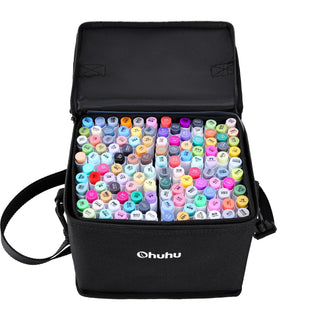 Ohuhu Honolulu 120 Colors Dual Tips Alcohol Art Markers Brush & Chisel US Exclusive