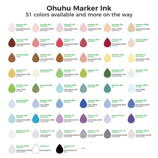 Ohuhu Marker Ink BV48 / B291 / B260 Refill for Alcohol marker