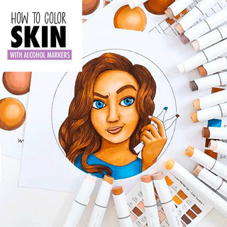 How To Color Skin with Ohuhu Alcohol Markers | Skin Tutorial