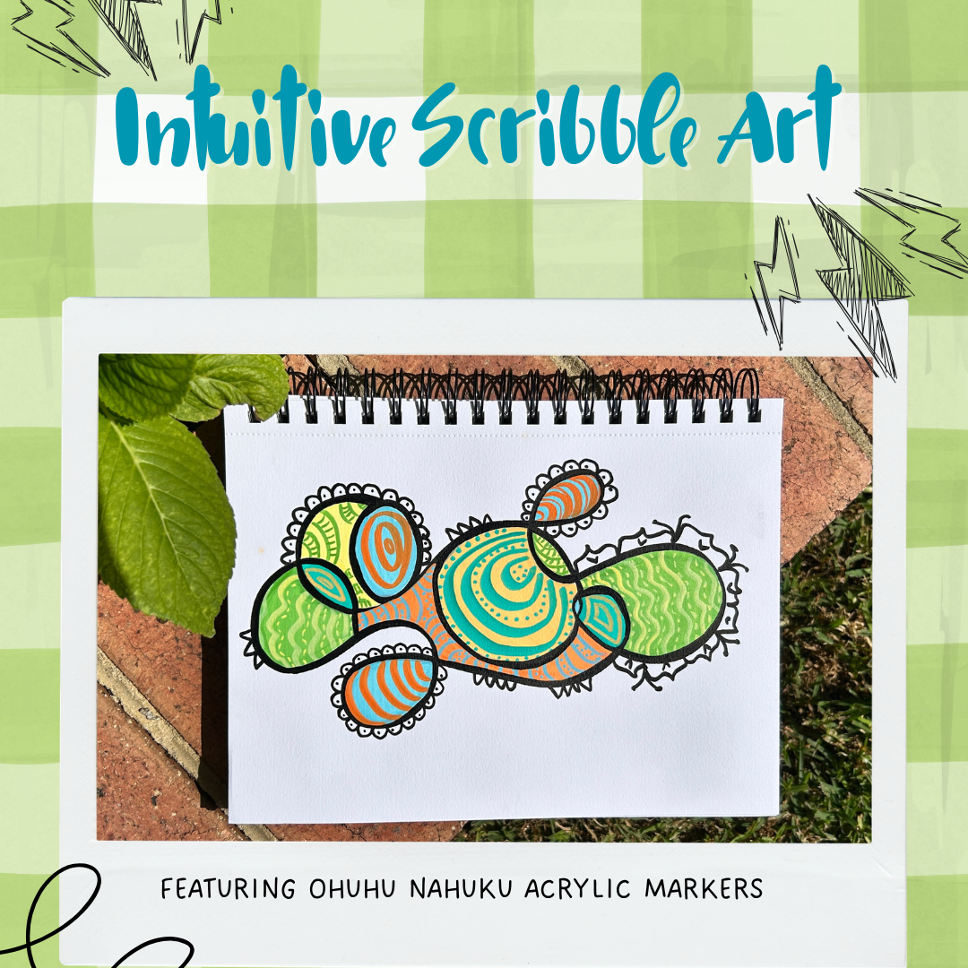 Intuitive Scribble Art with Nahuku Acrylic Markers – Ohuhu