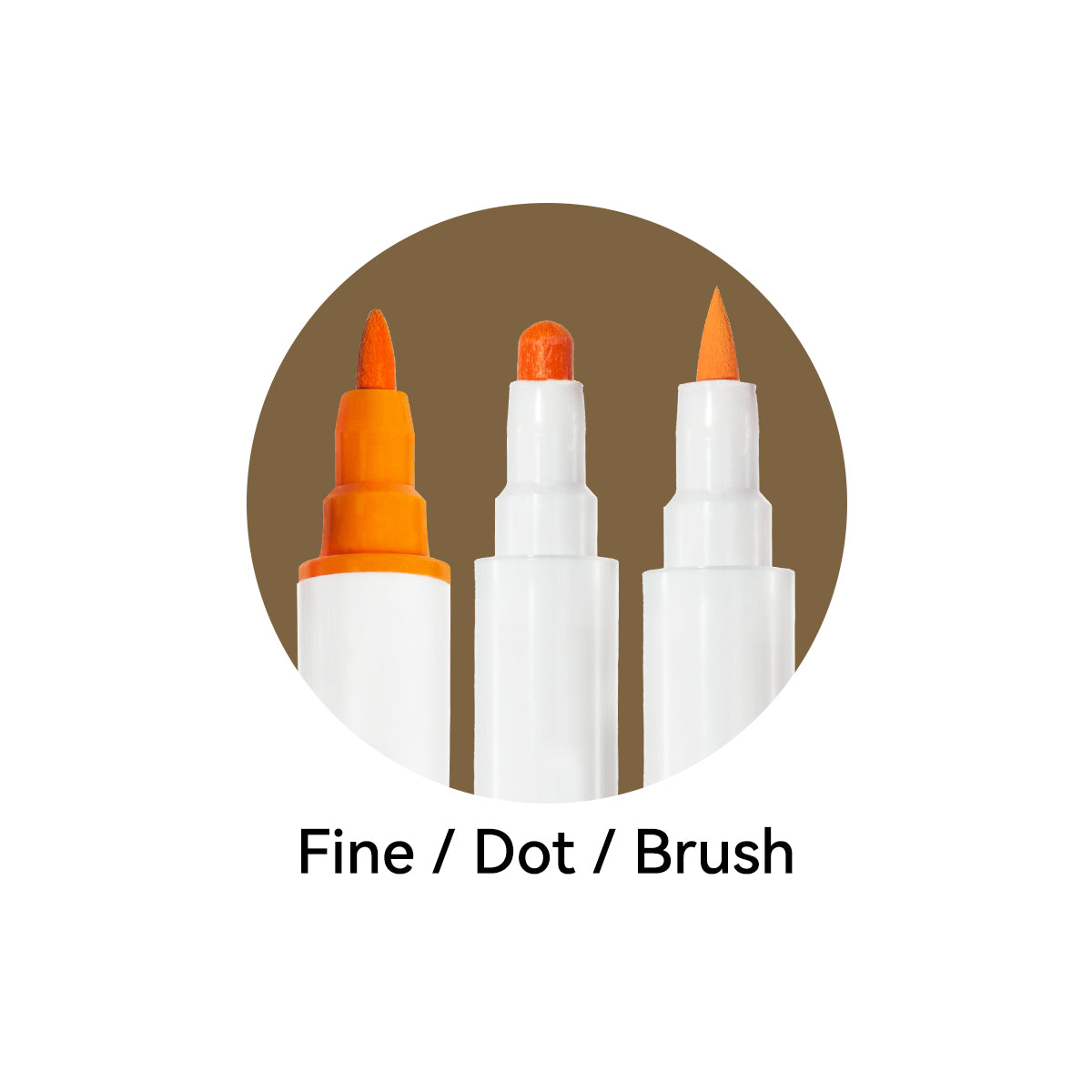 Ohuhu Honolulu CGⅡ08 / BGY25 Individual Marker, Brush & Chisel