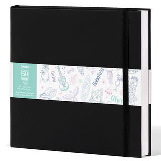 Ohuhu Heavyweight Bleedproof Double-Sided Marker Pad with PU Cover