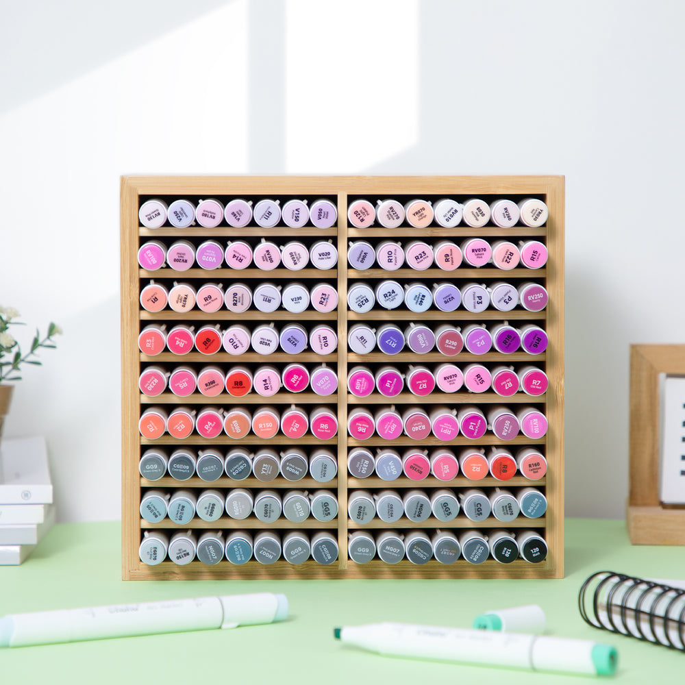 Ohuhu Bamboo Marker Organizer