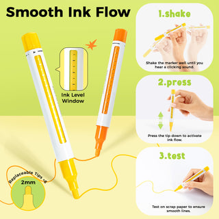 Ohuhu Acrylic Paint Markers Refillable 36 Colors – Hanauma