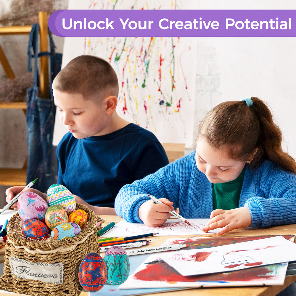 Ohuhu Acrylic Paint Markers Cotton-core 36 Colors - Akaka