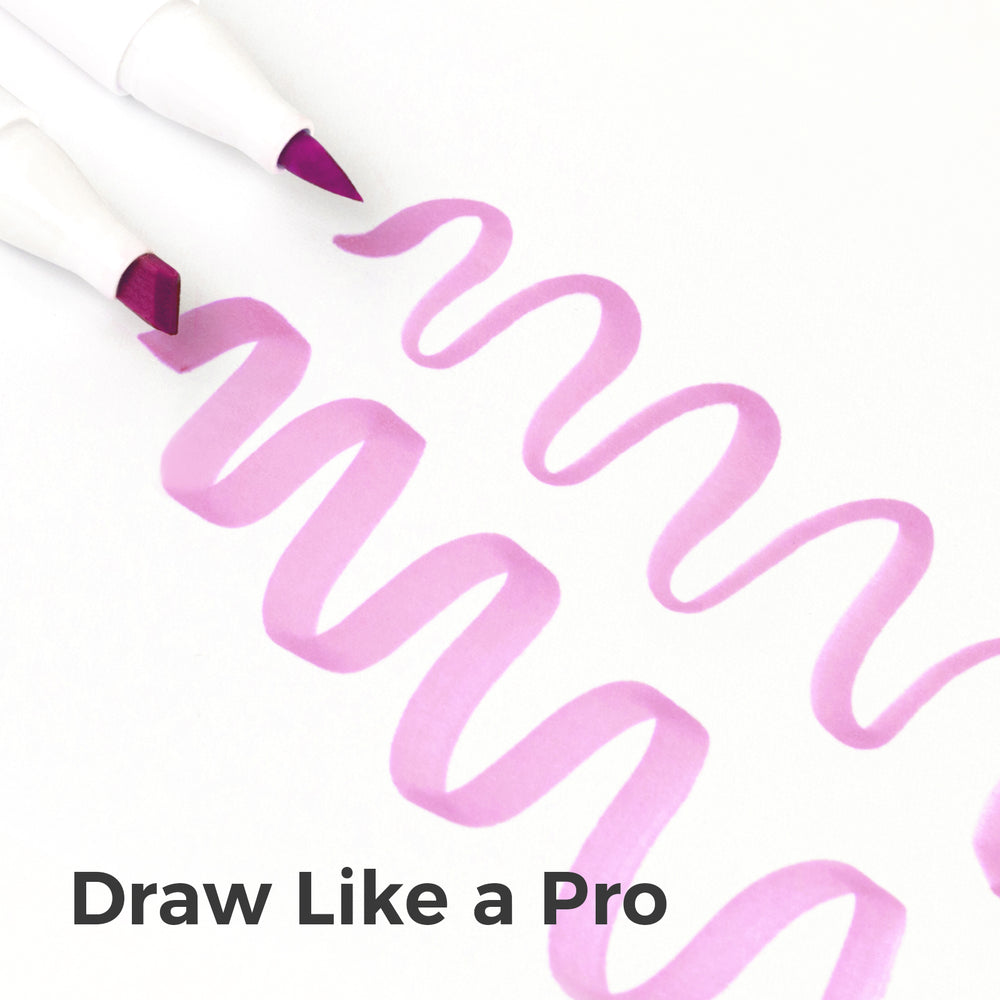 Ohuhu Honolulu Brush Markers - Large Set