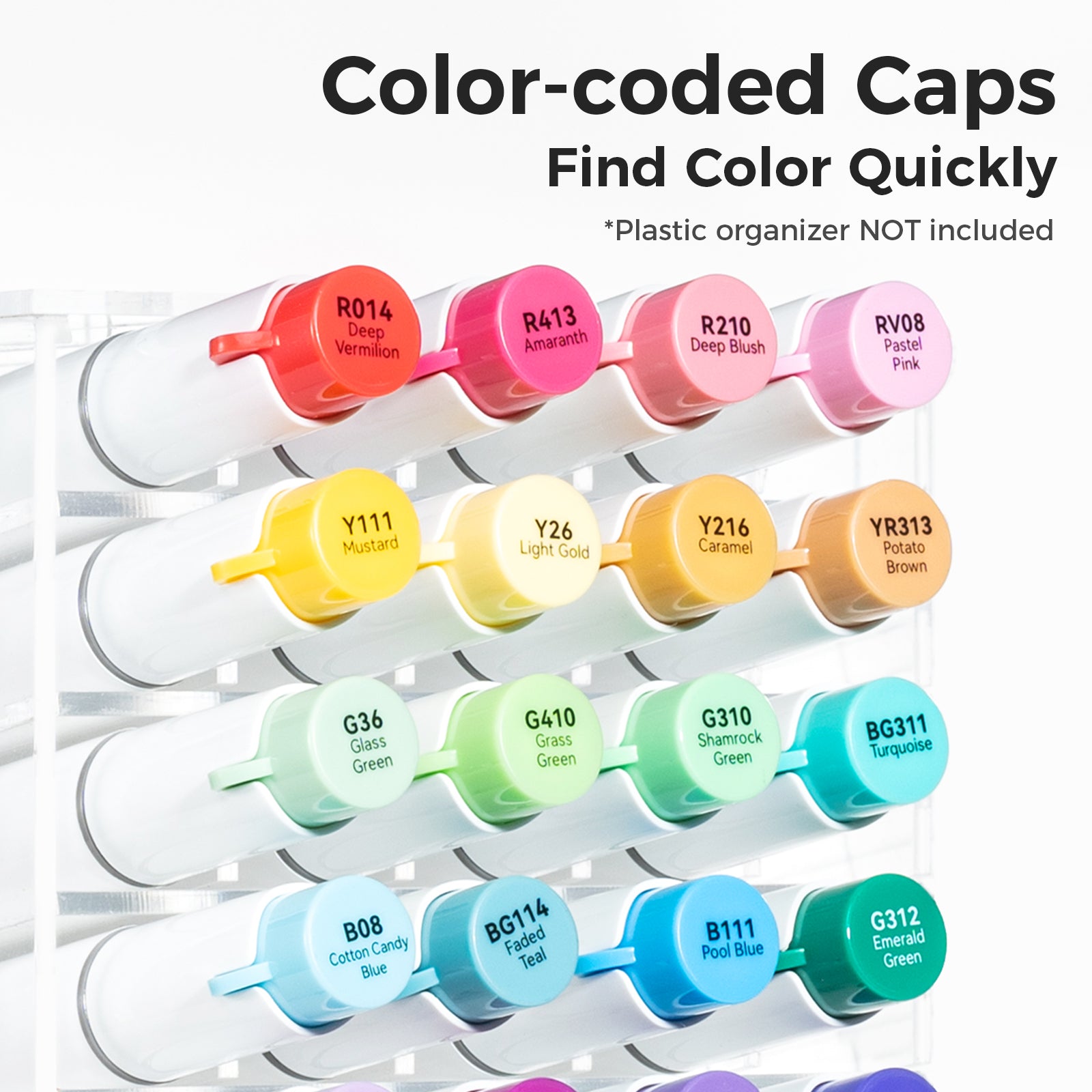 Ohuhu Honolulu² 24 Basic Colors Dual Tips Alcohol Art Markers