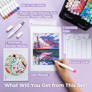 Ohuhu Honolulu Brush Markers - Large Set