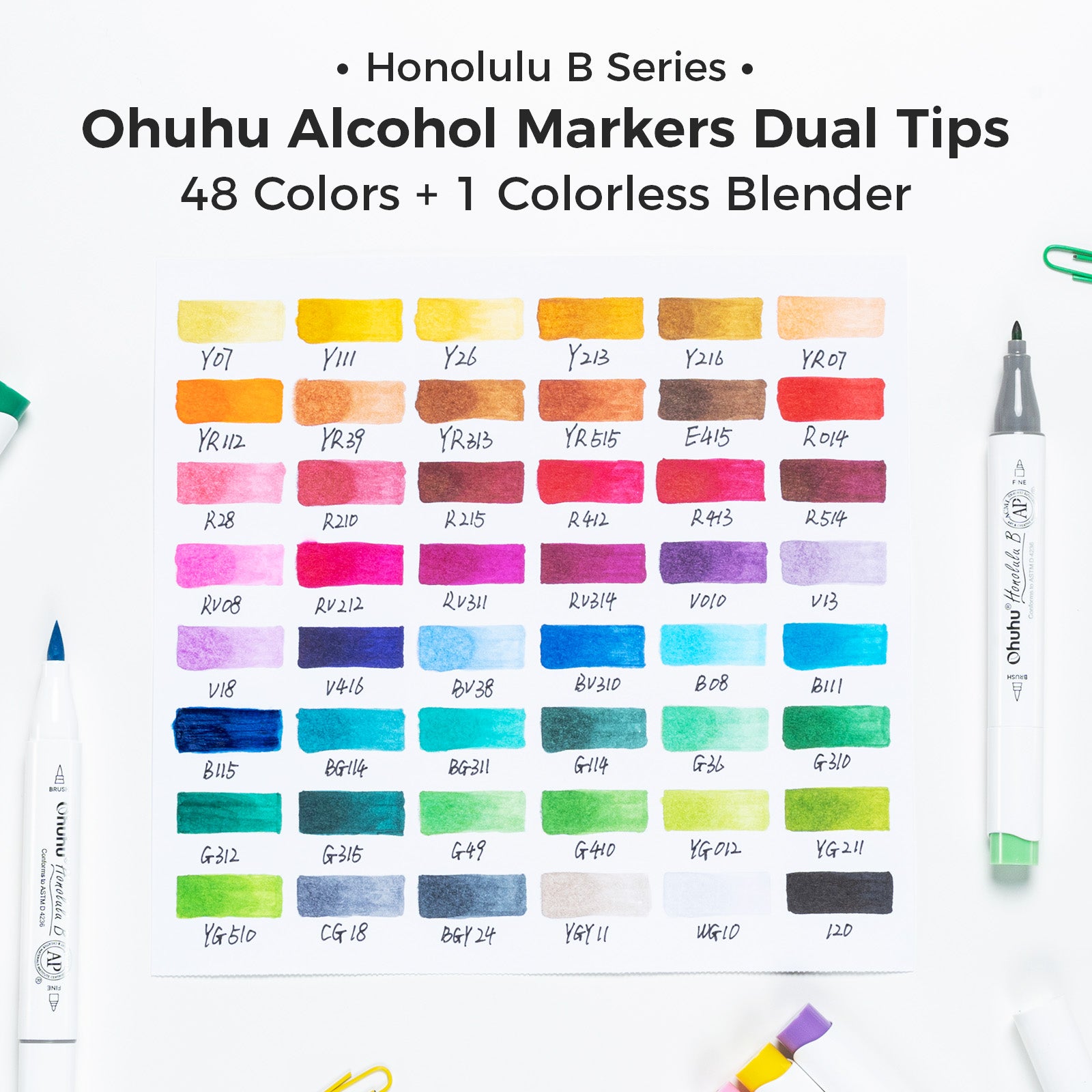 Honolulu_B_48_Basic_Color_Card