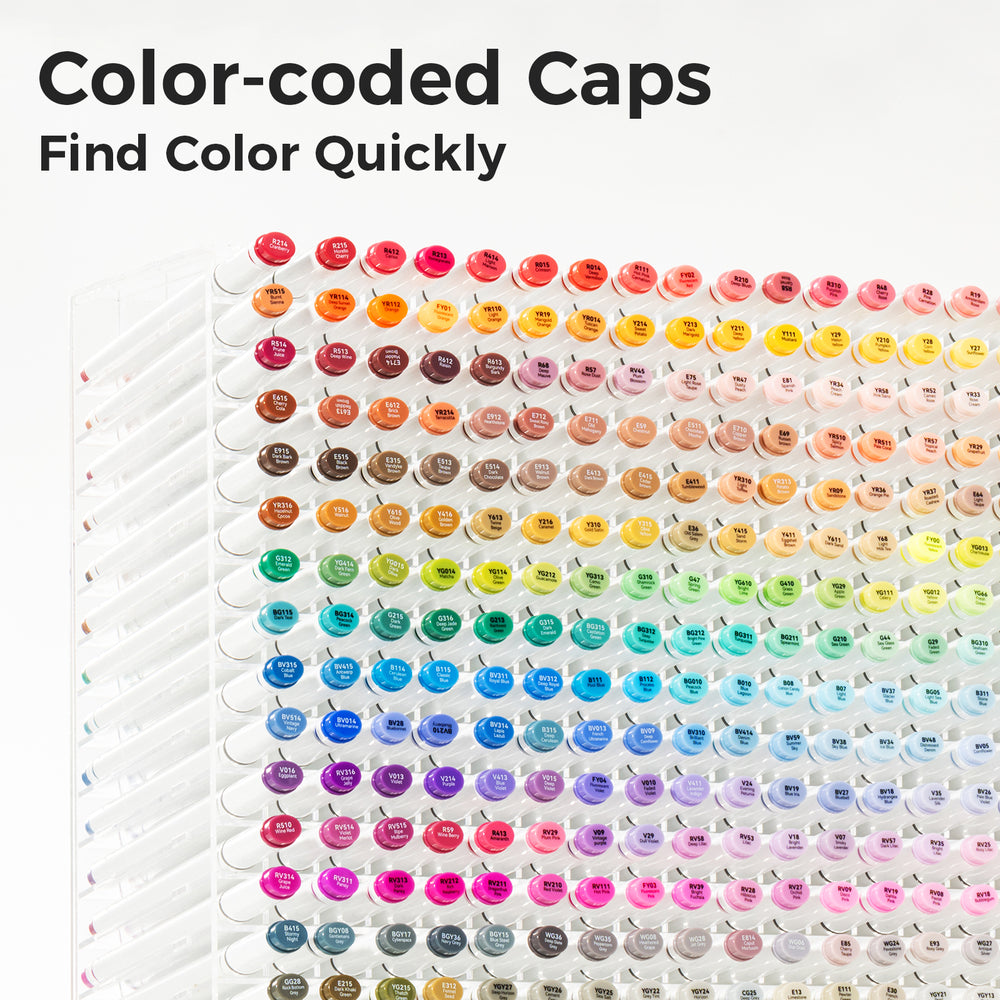 Ohuhu Oahu 320 Colors Dual Tips Alcohol Art Markers, Fine & Chisel (New Version)