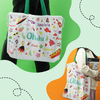 Ohuhu Canvas Gift Bag for Multi-purpose, Available in Two Sizes