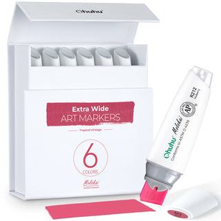 Ohuhu Molokai Four Tones Extra-wide Tip Alcohol Art Markers