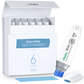 Ohuhu Molokai Four Tones Extra-wide Tip Alcohol Art Markers