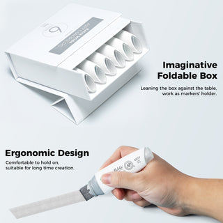 Ohuhu Molokai Four Tones Extra-wide Tip Alcohol Art Markers