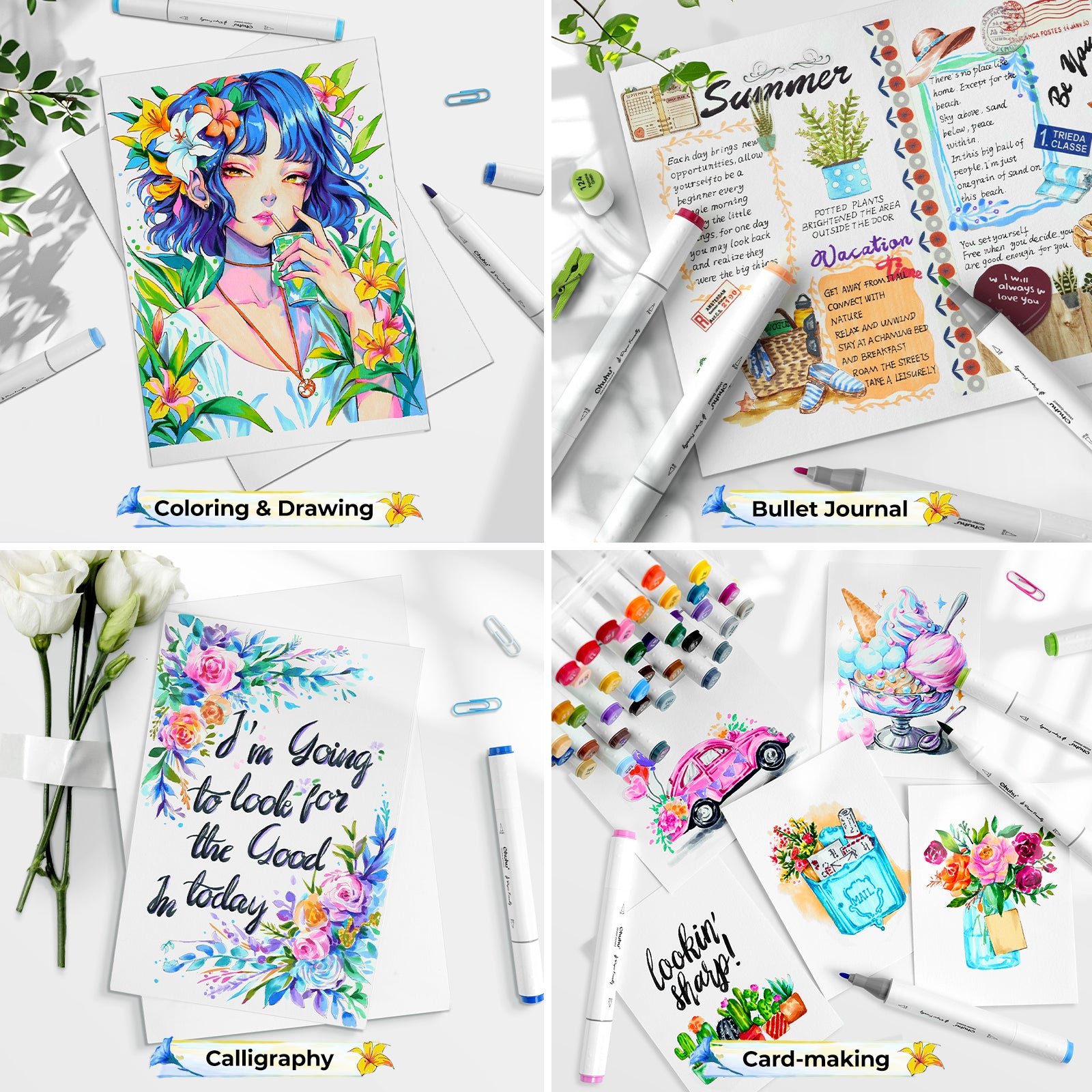 Coloring Supplies Best Paper For Markers And Colored Pencils