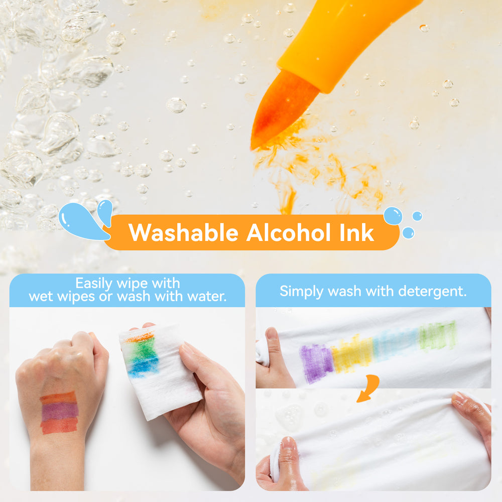 Ohuhu Kauai 36 Colors Dual Tips Low-odor Washable Alcohol Art Markers