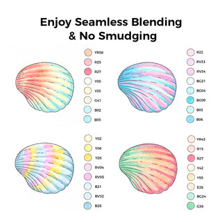 Ohuhu Honolulu New 48 Pastel Colors Dual Tips Alcohol Art Markers - Blossoming (New Color Codes)