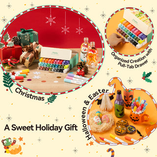 Ohuhu Cotton-Core Acrylic Markers 30 Colors - Kalalau