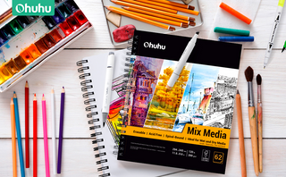 Ohuhu Spiral-Bound Mix Media Pad for Multiple Techniques