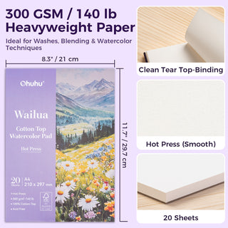 Ohuhu Wailua Cotton-Top™ Watercolor Pad