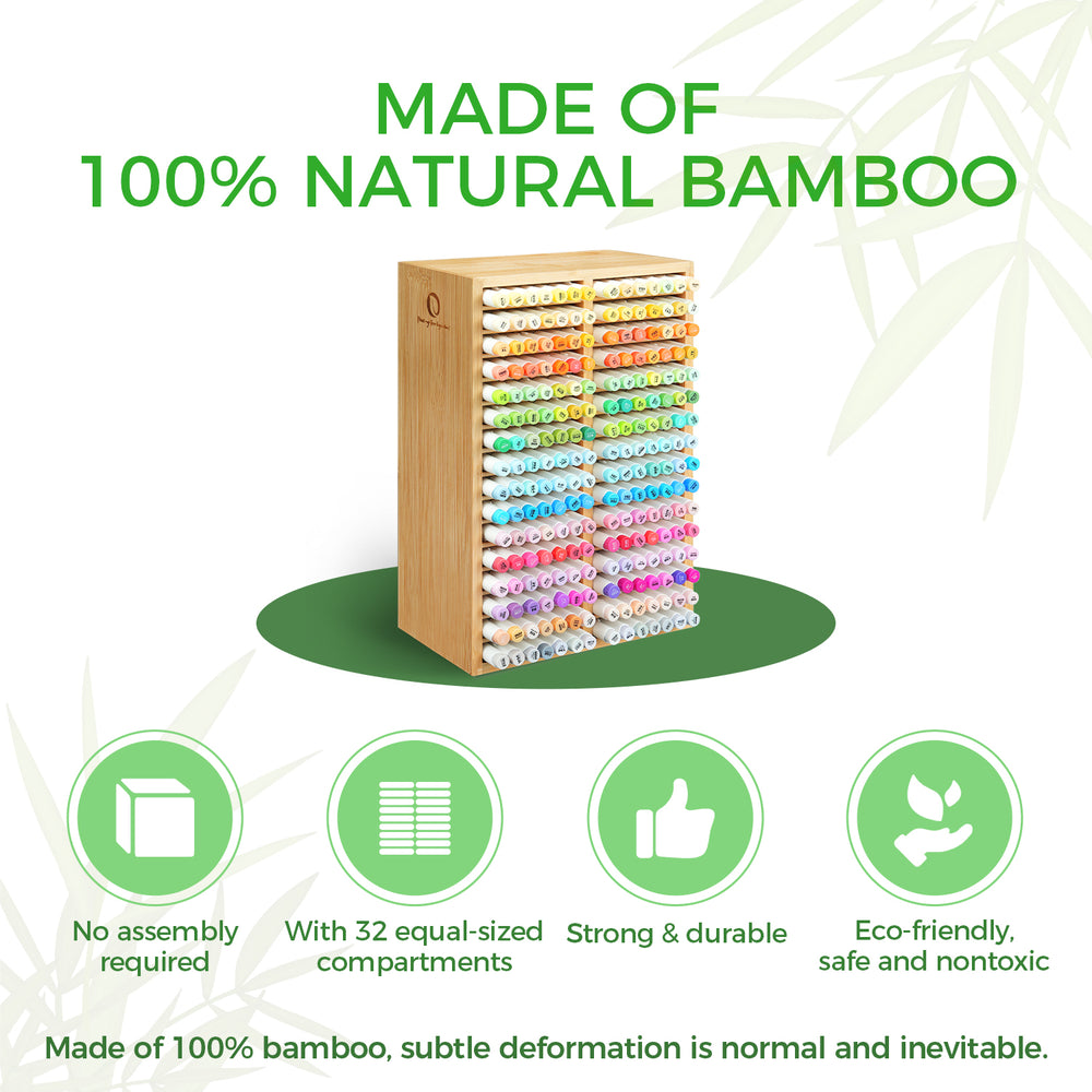 Ohuhu Bamboo Marker Organizer