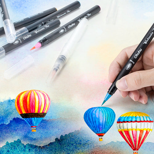 Ohuhu Watercolor Brush Markers Pen