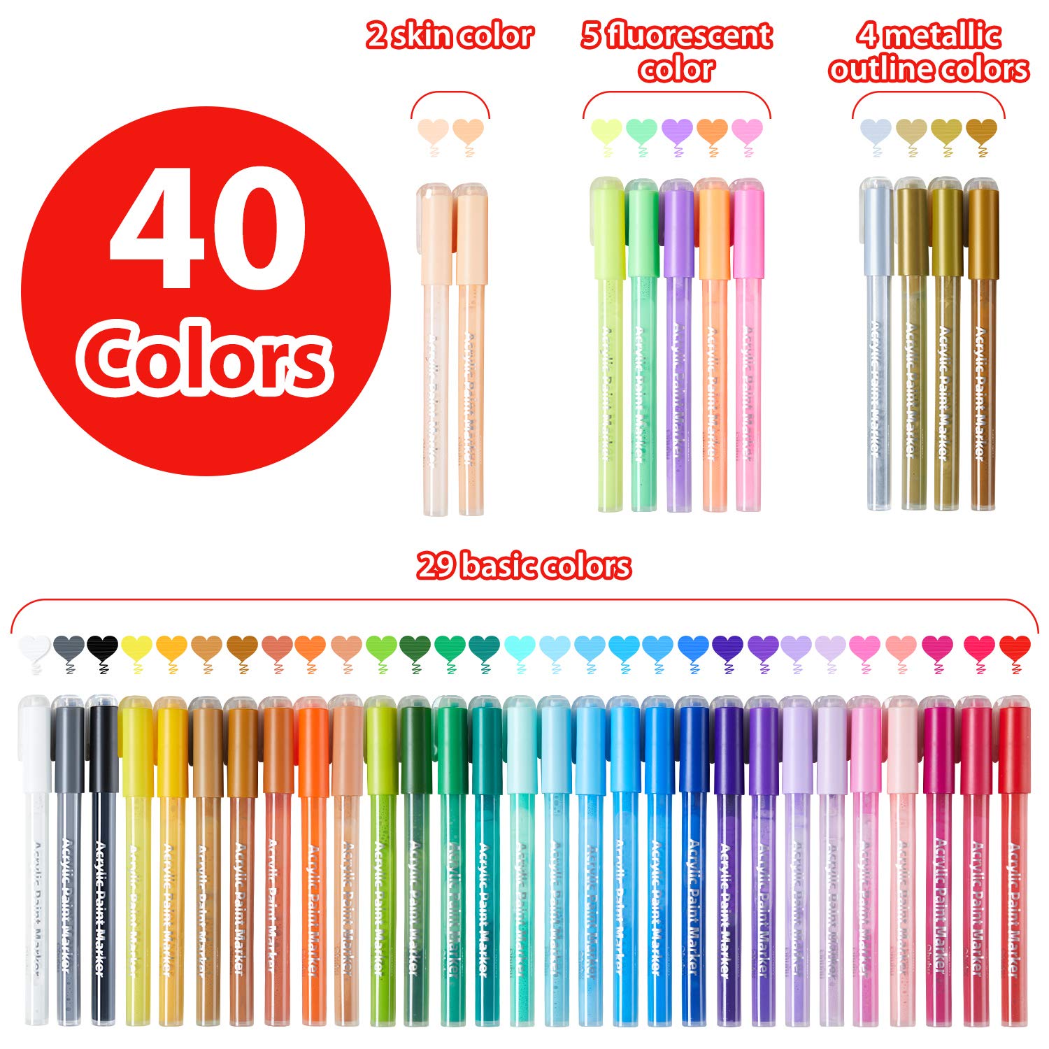 Ohuhu Acrylic Marker Pens for DIY – ohuhu