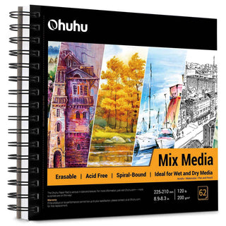 Ohuhu Spiral-Bound Mix Media Pad for Multiple Techniques