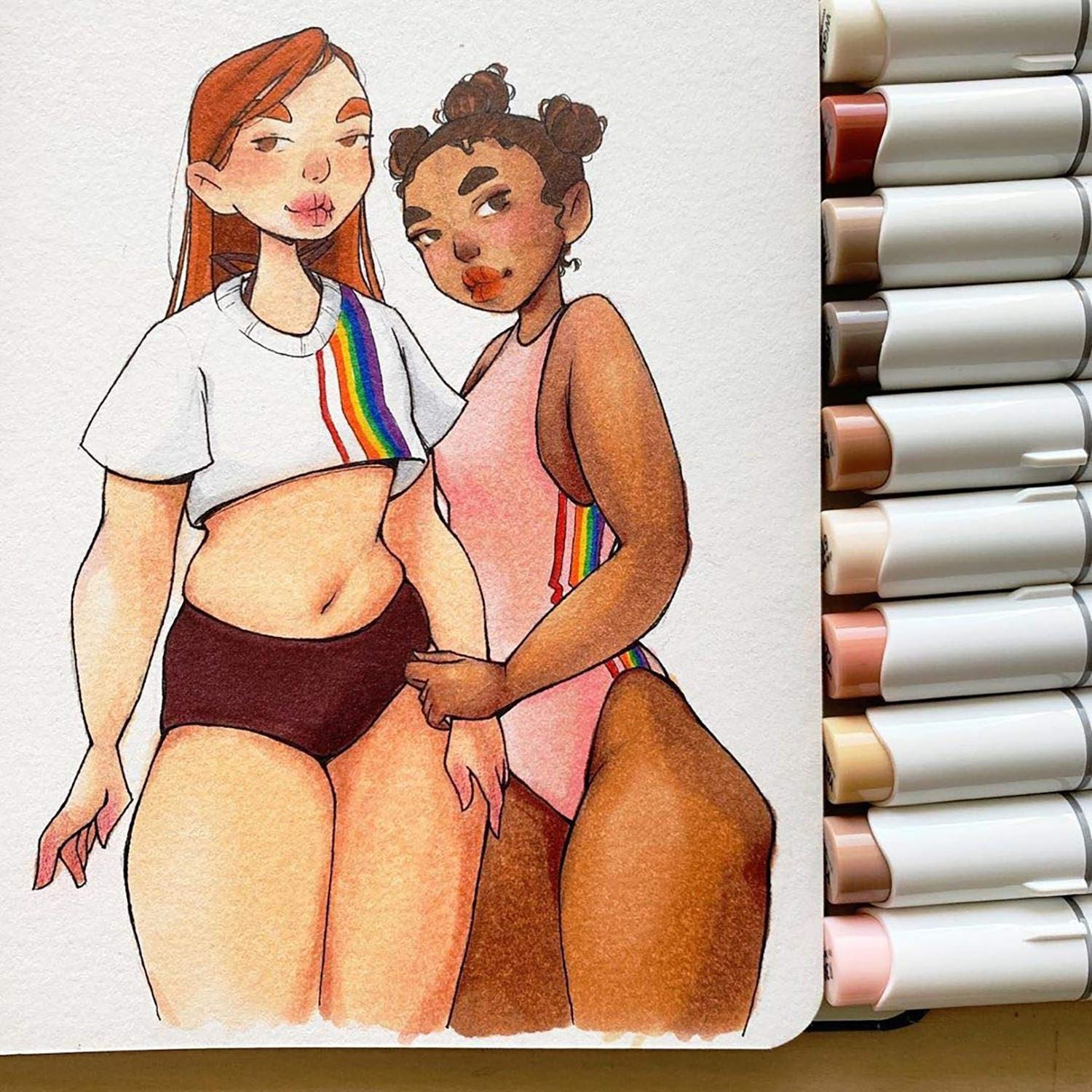 OHUHU Skin Tones Alcohol Markers 36 Set Best Combos - Coloring with Miss  Martly 's Ko-fi Shop - Ko-fi ❤️ Where creators get support from fans  through donations, memberships, shop sales and