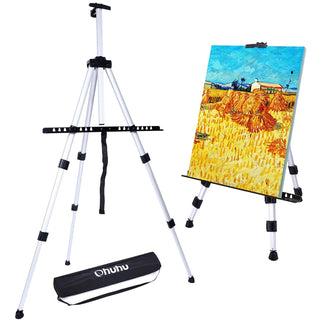 Ohuhu Aluminum Field Easel Stand with Carrying Bag