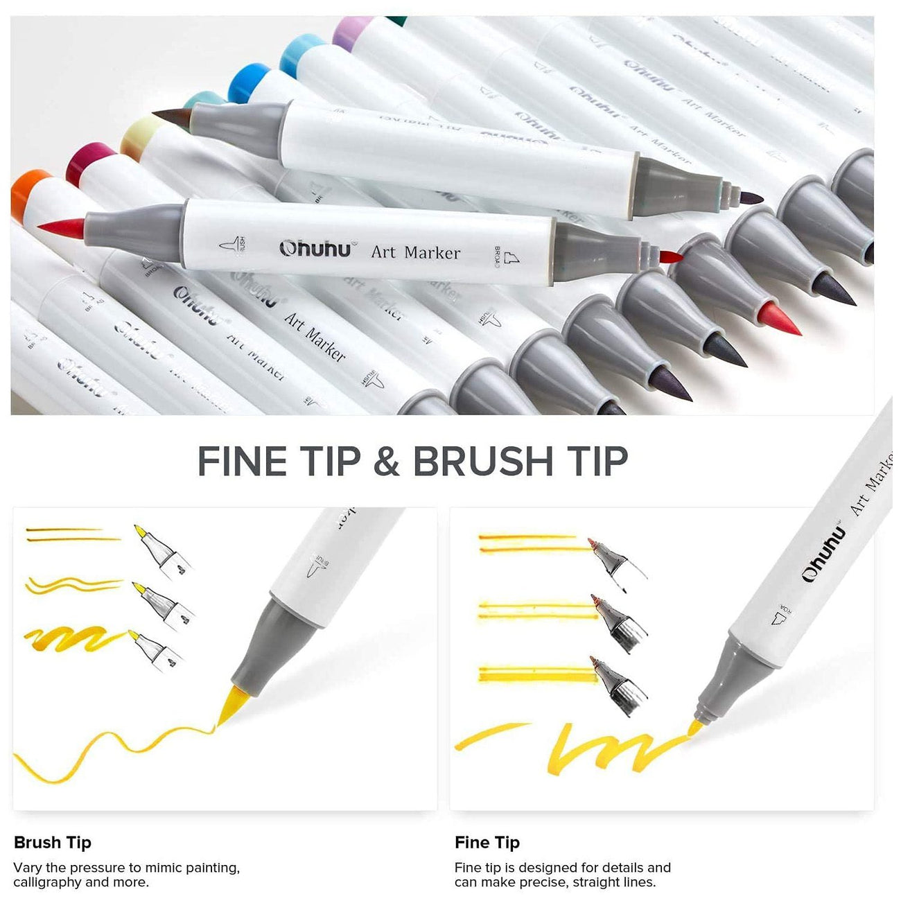 Ohuhu art markers dual tips Clearance